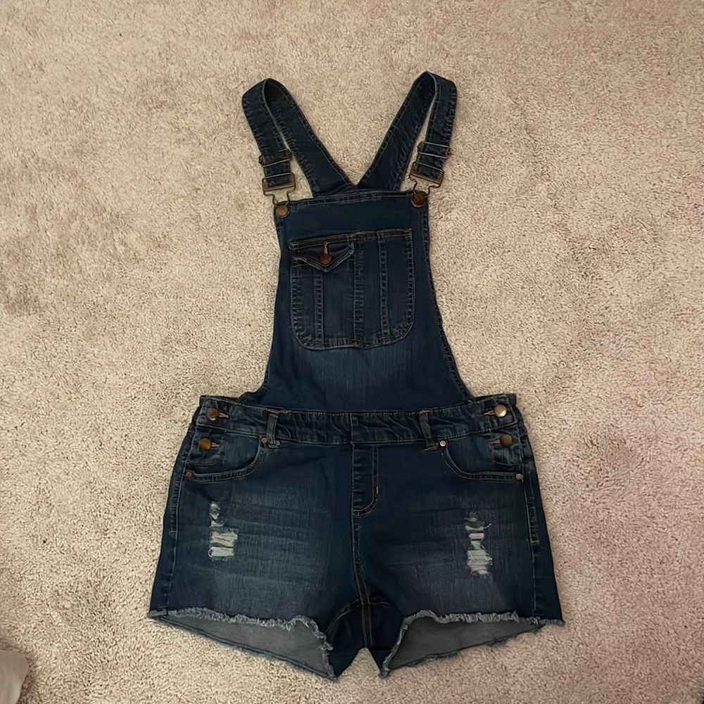 Blue Spice size 13 dark blue denim overalls